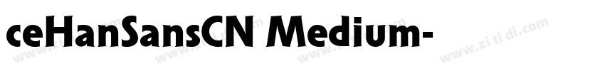 ceHanSansCN Medium字体转换